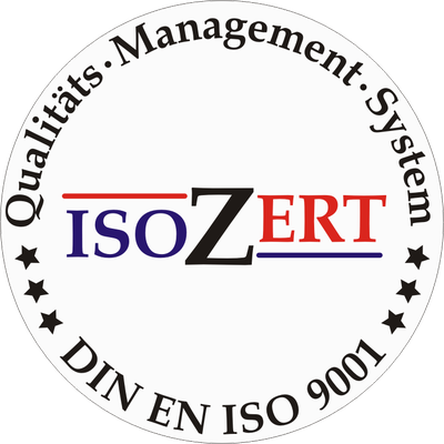 Siegel ISO 9001 zertifiziert